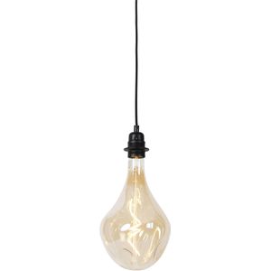 Hanglamp zwart dimbaar incl. LED goud dimbaar - Cava Luxe