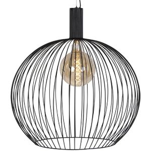 Design hanglamp rond zwart 70 cm - Wire Dos