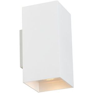 Design wandlamp wit vierkant - Sab