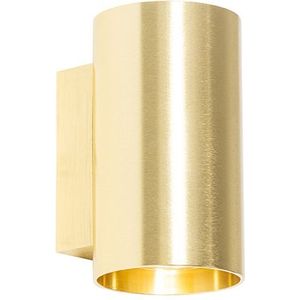 Moderne wandlamp goud rond - Sandy