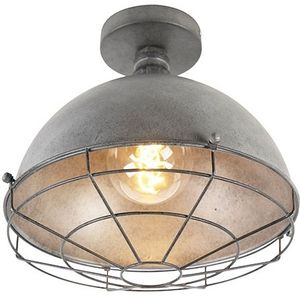 IndustriÃ«le plafondlamp antiek zilver 32 cm - Course