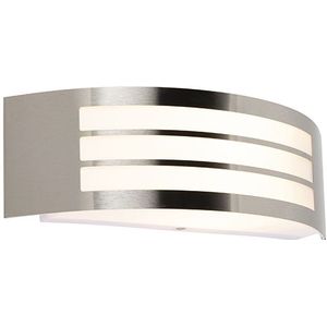 Moderne wandlamp staal RVS IP44 - Sapphire Deluxe