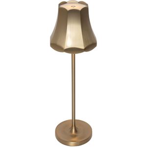 Retro tafellamp goud oplaadbaar IP44 - Granny