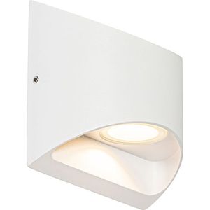 Moderne buiten wandlamp wit incl. LED 2-lichts IP54 - Mal