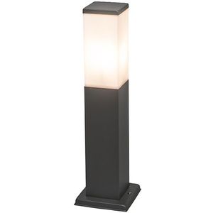 QAZQA Malios - Moderne Staande Buitenlamp - Staande Lamp Voor Buiten - 1 Lichts - H 450 Mm - Wit