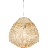 QAZQA Bishop - Landelijke Hanglamp - 1 Lichts - 41 cm - Naturel - Woonkamer - Slaapkamer - Keuken