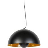 IndustriÃ«le hanglamp zwart met goud 50 cm - Magna Eglip