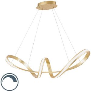 Design hanglamp goud incl. LED 80 cm - Belinda