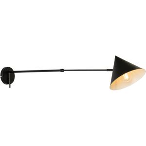 Design wandlamp zwart verstelbaar - Triangolo