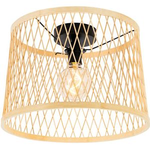 Landelijke plafondlamp rotan 40 cm IP44 - Calamus