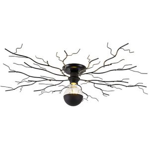 Art Deco plafondlamp zwart 80 cm - Ramuri