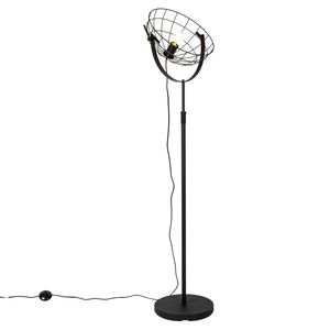 IndustriÃ«le vloerlamp zwart 35 cm verstelbaar - Hanze