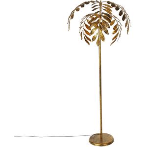 Vintage vloerlamp antiek goud 65 cm 4-lichts - Linden