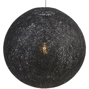 Landelijke hanglamp zwart 80 cm - Corda