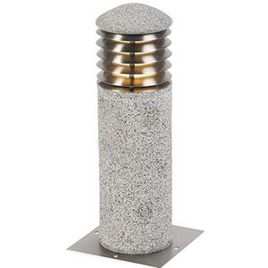 Moderne staande buitenlamp graniet 40 cm - Happy