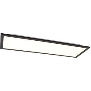 Plafondlamp zwart 80 cm incl. LED met afstandsbediening - Liv