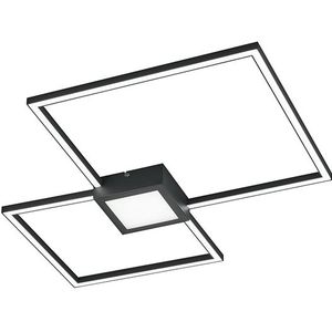 Design plafondlamp grijs incl. LED 3-staps dimbaar - Cindy