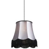 Retro hanglamp zwart met grijs 45 cm - Granny