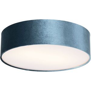 Moderne plafondlamp blauw 40 cm - Drum