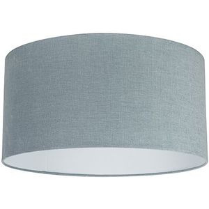 Stoffen lampenkap lichtblauw rond 50/50/25