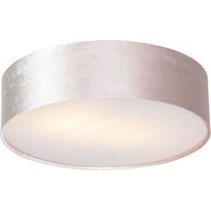 QAZQA drum - Moderne Plafondlamp - 2 lichts - Ø 40 cm - Roze - Woonkamer | Slaapkamer | Keuken