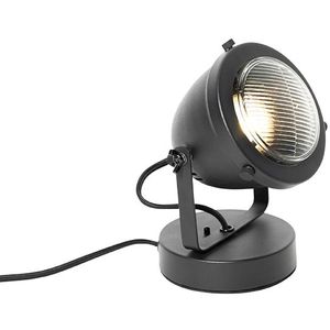IndustriÃ«le tafellamp zwart 18 cm - Emado