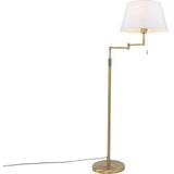 QAZQA ladas - Moderne Vloerlamps-sStaande Lamp met zwenkarm - 1 lichts - H 1500 mm - Brons - Woonkamers-sSlaapkamer