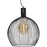 Design ronde hanglamp zwart 50 cm - Wire Dos