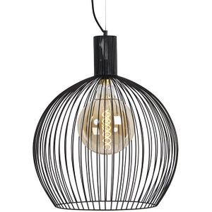 Design ronde hanglamp zwart 50 cm - Wire Dos