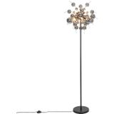 QAZQA Explode - Design Vloerlamp - Staande Lamp - 8 Lichts - H 1600 Mm - Zwart - Woonkamer