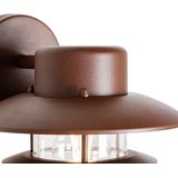 IndustriÃ«le wandlamp roestbruin IP44 - Shell