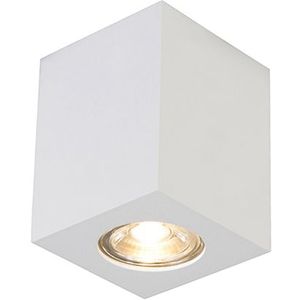 QAZQA Quba - Design Plafondspot - Spotje - Opbouwspot - 1 Lichts - L 75 Mm - Wit