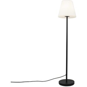 Buiten vloerlamp zwart met witte kap 35 cm IP65 - Virginia