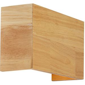 Landelijke wandlamp eiken hout - Otan