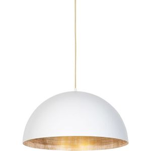 IndustriÃ«le hanglamp wit met goud 50 cm - Magna Eco