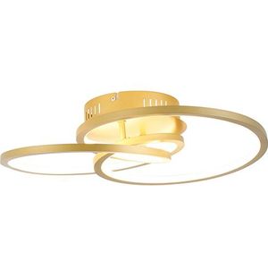 Plafondlamp goud 45 cm incl. LED 3 staps dimbaar - Rowin