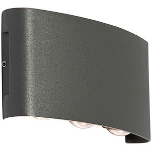 Buiten wandlamp donkergrijs incl. LED 6-lichts IP54 - Silly