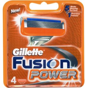 Gillette Fusion Power Scheermesjes 4 Stuks