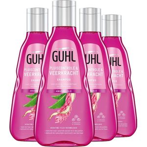 Guhl Pluiscontrole & Veerkracht Shampoo - Voordeelverpakking 4x250ml