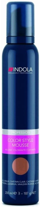 Indola Kleurmousse Profession Color Style Mousse Licht Bruin