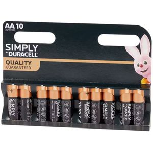 Duracell Simply AA Batterijen - 10 Stuks