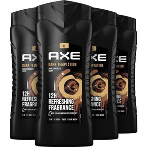 Axe Dark Temptation 3in1 Douchegel - Voordeelverpakking 4x400ml
