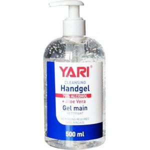 Yari Cleansing Handgel Met Pomp + Aloe Vera 70% Alcohol 500ml