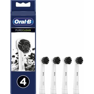 Oral-B Pure Clean Charchoal Opzetborstel - 4 Stuks