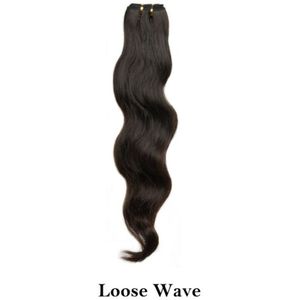 100% Remy Virgin Hair Weave Loose Wave 14''