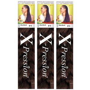 X-Pression Ultra Braid Vlechthaar #4 - Voordeelverpakking 3 Stuks