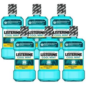 Listerine Cool Mint Mondwater - Voordeelverpakking 6x600ml (Big Size)