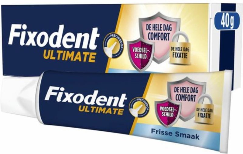 Fixodent Kleefpasta Ultimate Fresh - Frisse Smaak - 40gr