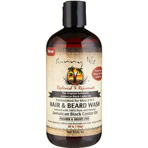 Hair & Beard Wash - Jamaican Black Castor Oil - 2-in-1 - Vrij van Parabenen en Sulfaten