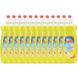 At Home Clean Ultra Afwasmiddel Lemon - Voordeelverpakking 12x500ml